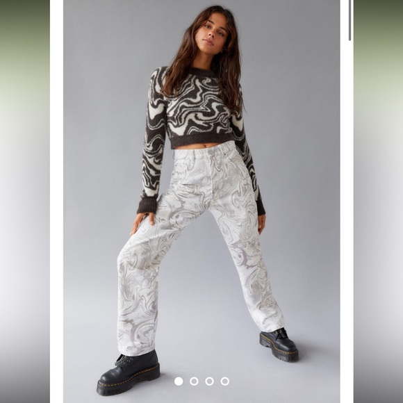 Urban Outfitters BDG High Waisted Skate Baggy Wide Leg Jean Size 26 - Picture 2 of 16